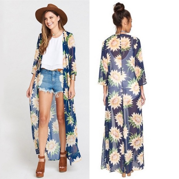 Show Me Your MuMu Jackets & Blazers - Show Me Your Mumu Karmyn Cape in Sunflower Dreams